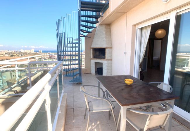 Apartamento en Cabo de Palos - Precioso ático con amplias terrazas con vistas en Cala Flores