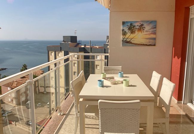 Apartamento en La Manga del Mar Menor - Acogedor 9º piso de dos dormtorios con preciosas vistas