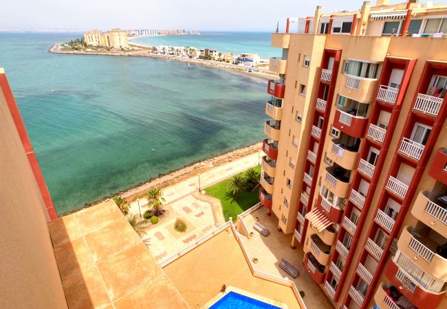 Apartamento en La Manga del Mar Menor - Ático de dos dormitorios con preciosas vistas del Mar Menor y Mediterráneo