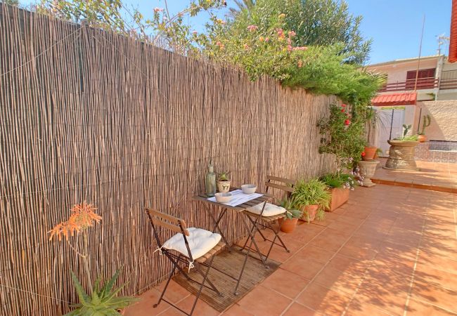House in Cabo de Palos - Semi-detached villa with large terrace with BBQ and private pool