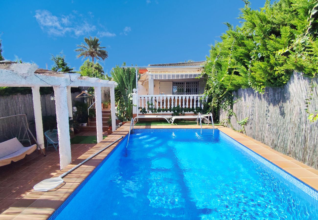 House in Cabo de Palos - Semi-detached villa with large terrace with BBQ and private pool